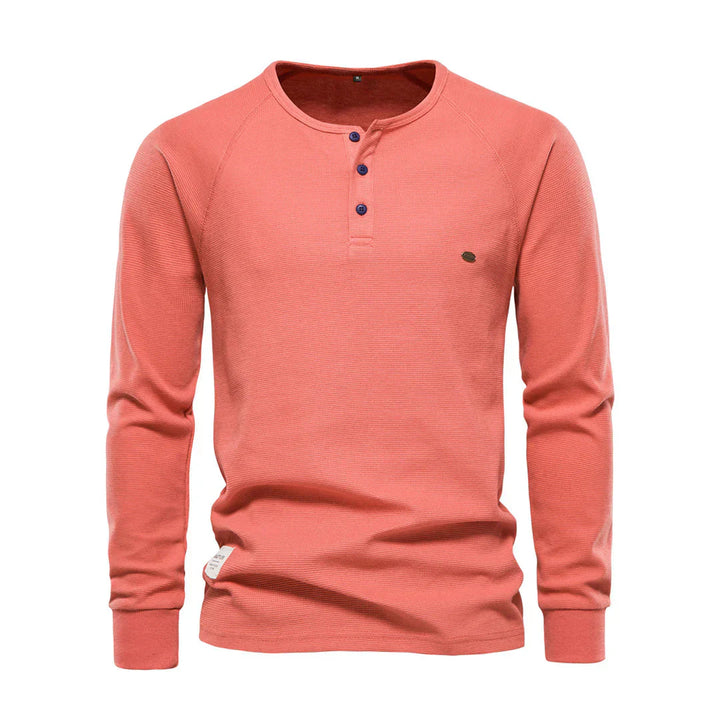 Men's Long Sleeve Round Neck Shirt-The Yellow Prime