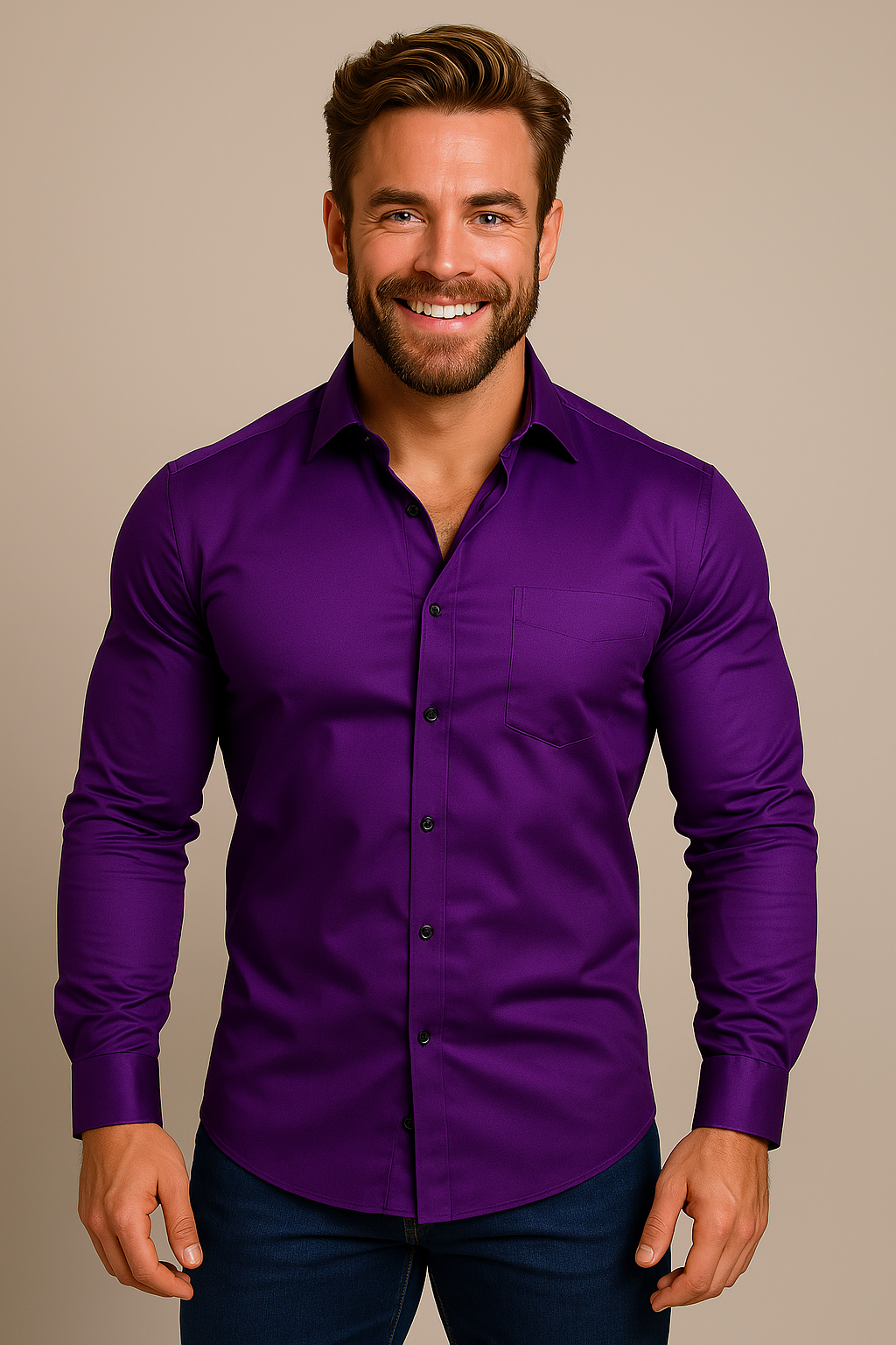 Velimir | Men's Casual Long Sleeve Shirt