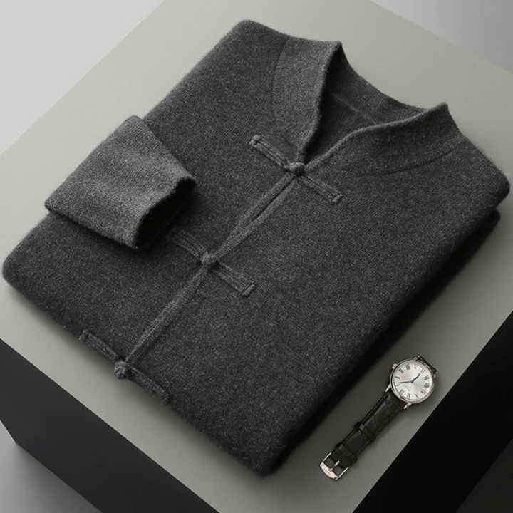 Men's Merino Wool Cardigan - Stylish and Comfortable Knitwear-The Yellow Prime
