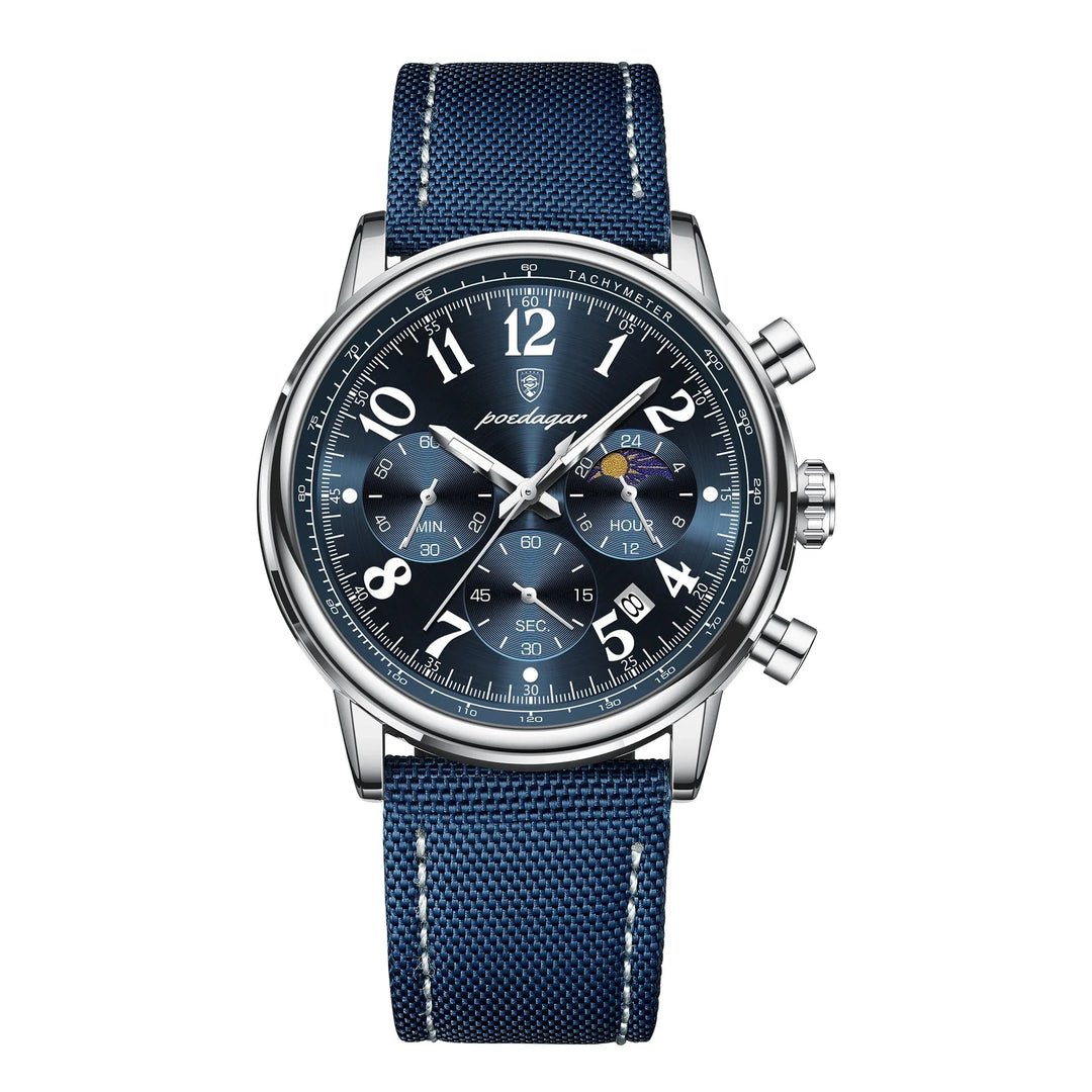Men's Military Chronograph Watch with Waterproof Nylon Strap-The Yellow Prime
