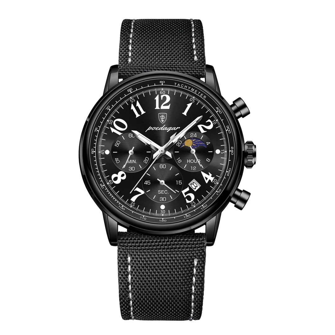 Men's Military Chronograph Watch with Waterproof Nylon Strap-The Yellow Prime