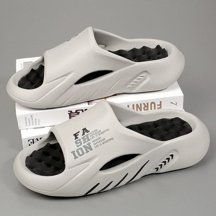 Men's Modern Design Sporty Slippers-The Yellow Prime