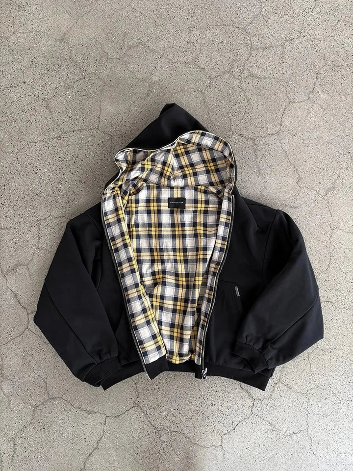 Men's Oversized Cozy Zip Hoodie - Boxy Cut, Cotton Blend-The Yellow Prime