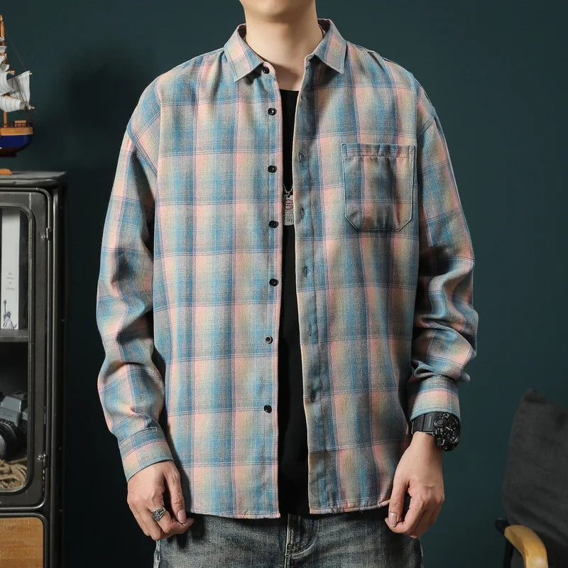 Men's Plaid Oakridge Shirt - Stylish and Comfortable-The Yellow Prime