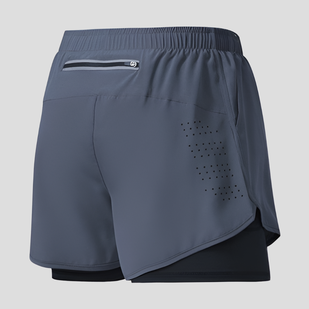 Men's Quick-Drying Running Shorts with Zipper Pocket-The Yellow Prime