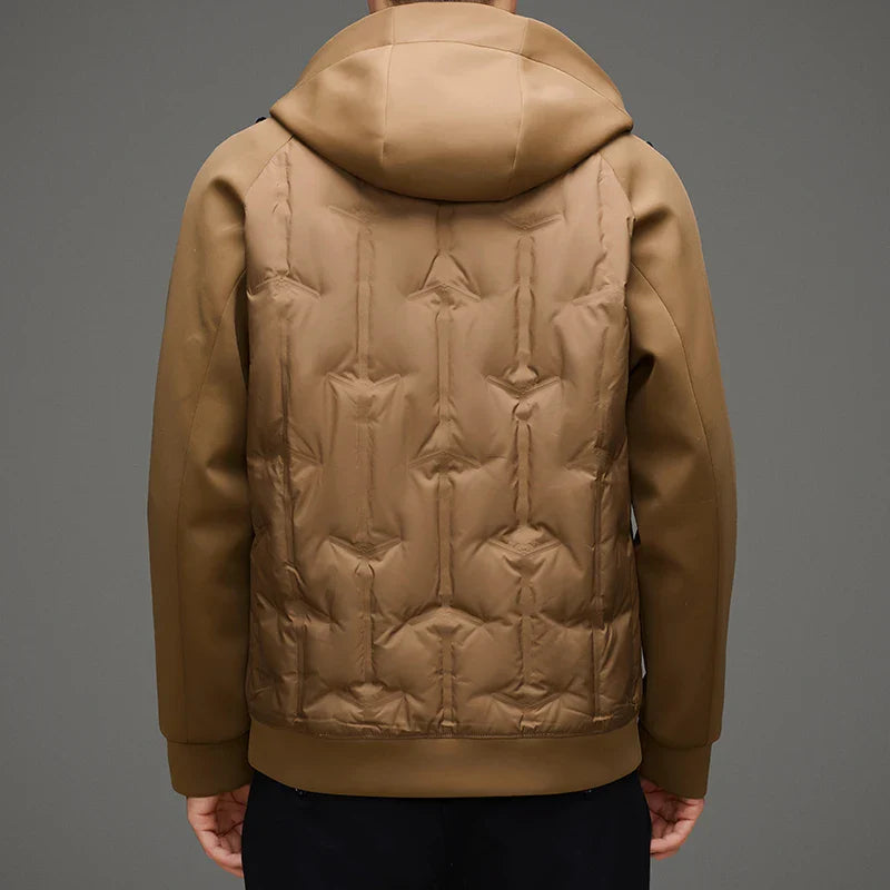 Men's Quilted Hooded Jacket - Ridgefield Style-The Yellow Prime