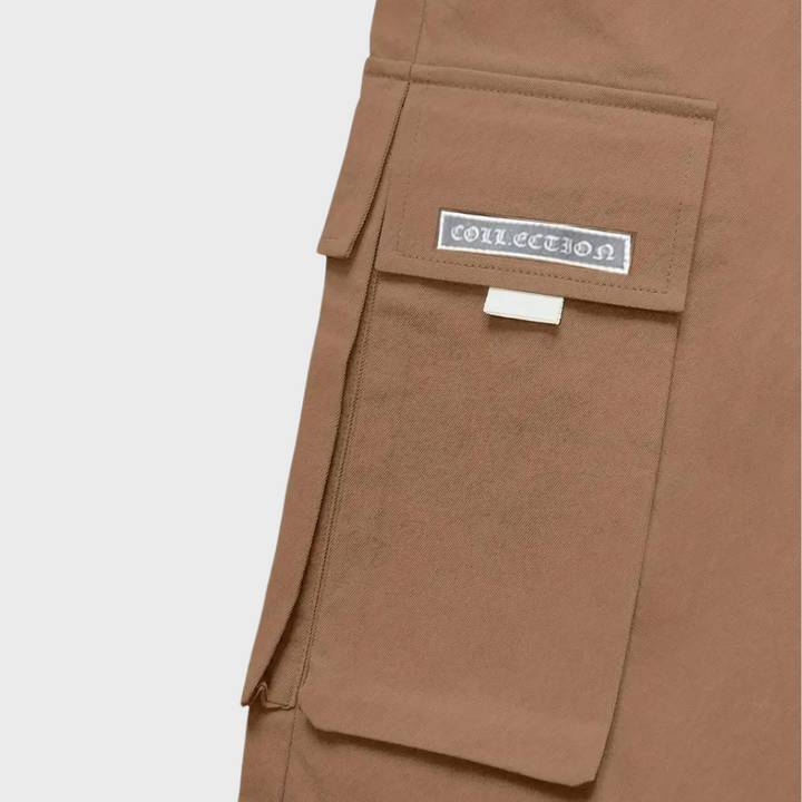 Men's Relaxed Fit Black Cargo Pants, Breathable Casual Trousers-The Yellow Prime