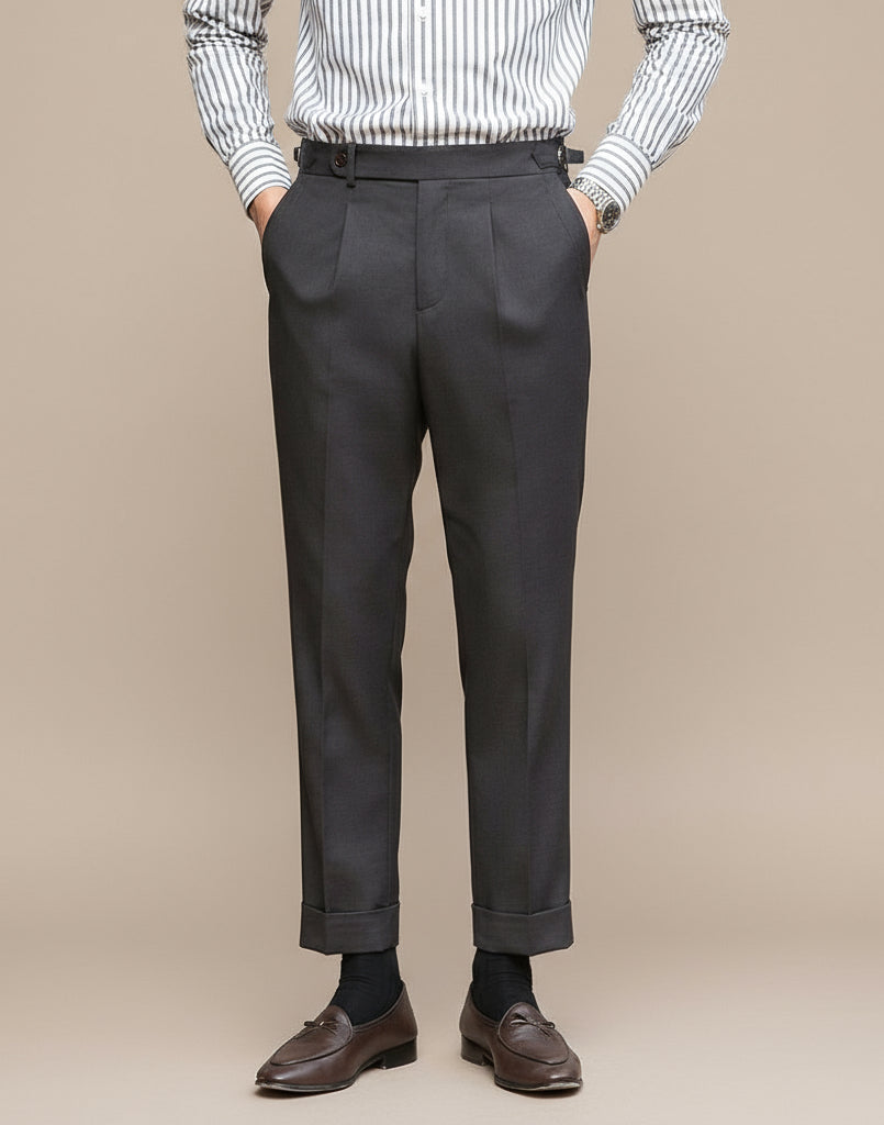 Robert | Men's Tailored Straight Leg Trousers