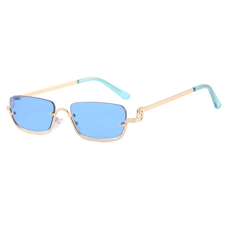 Men's Robust Sunglasses - Square Metal Frame, UV Protection for Travel-The Yellow Prime