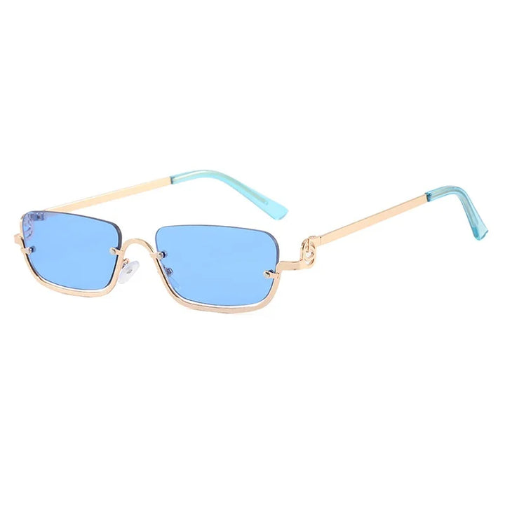 Men's Robust Sunglasses - Square Metal Frame, UV Protection for Travel-The Yellow Prime