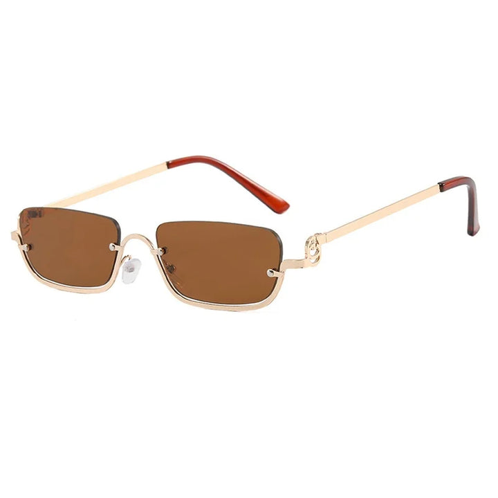 Men's Robust Sunglasses - Square Metal Frame, UV Protection for Travel-The Yellow Prime