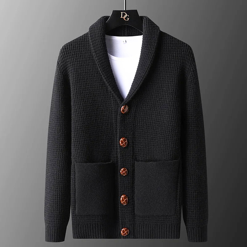 Men's Shawl Collar Cardigan - Wexford Style-The Yellow Prime