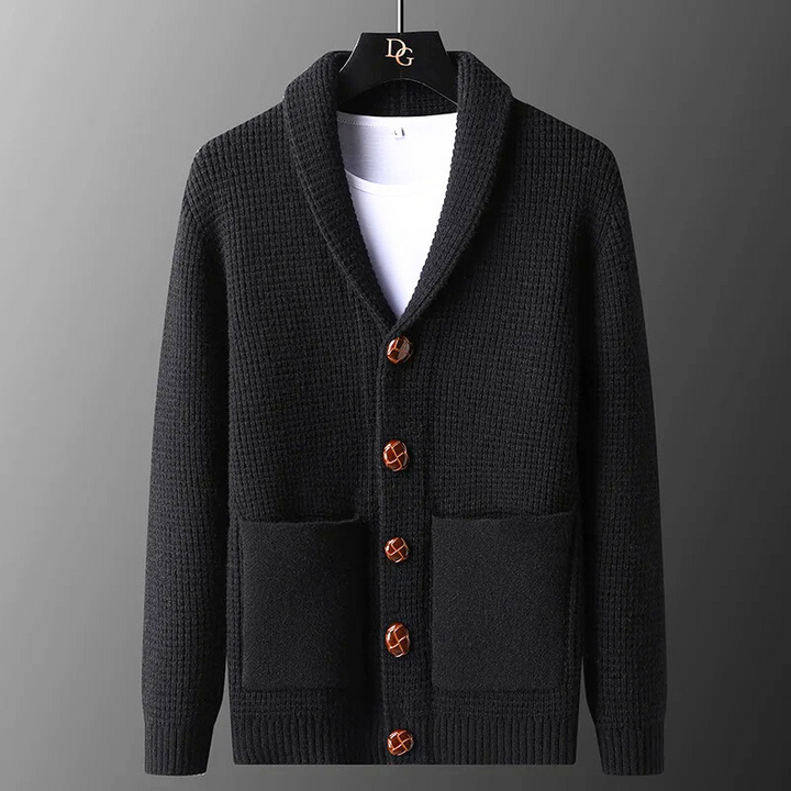 Men's Shawl Collar Cardigan - Wexford Style-The Yellow Prime