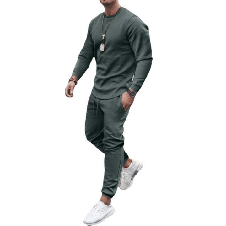 Men's Slim Fit Breathable Tracksuit - Cotton Blend for Casual Sports-The Yellow Prime