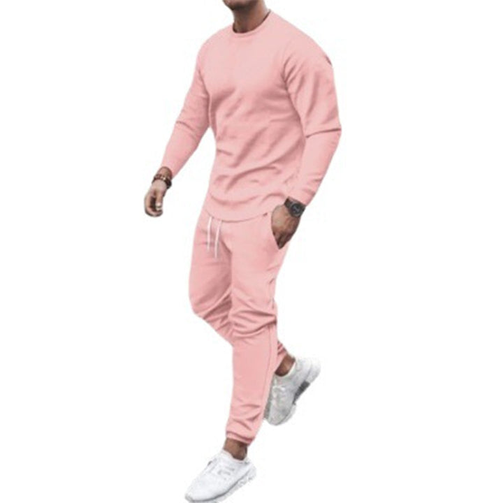 Men's Slim Fit Breathable Tracksuit - Cotton Blend for Casual Sports-The Yellow Prime