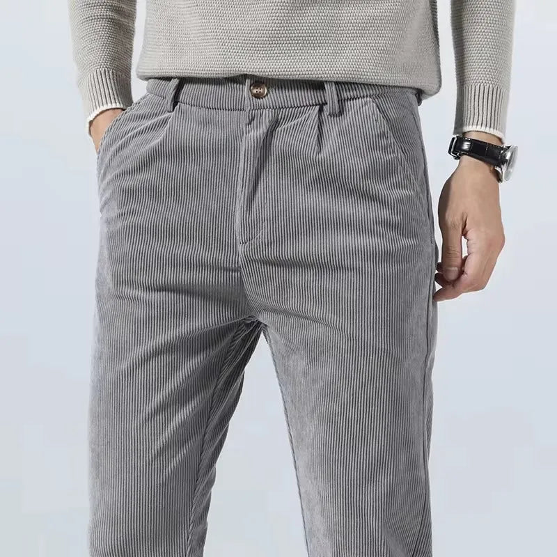 Men's Slim Fit Chino Pants – Tapered Dress Trousers-The Yellow Prime