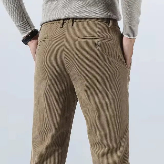 Men's Slim Fit Chino Pants – Tapered Dress Trousers-The Yellow Prime