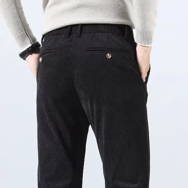 Men's Slim Fit Chino Pants – Tapered Dress Trousers-The Yellow Prime