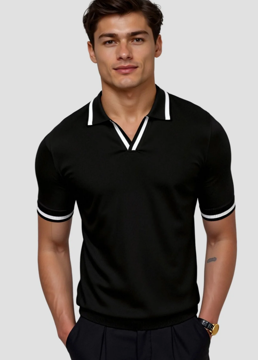 Men's Slim Fit Classic Polo Shirt-The Yellow Prime