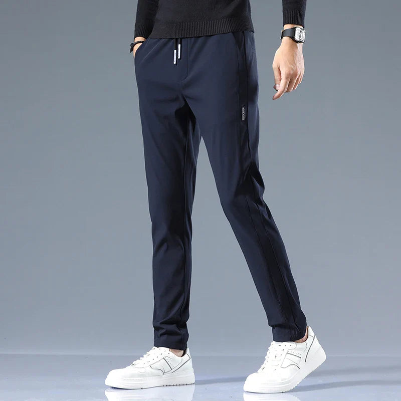 Men's Slim Fit Cotton Trousers-The Yellow Prime