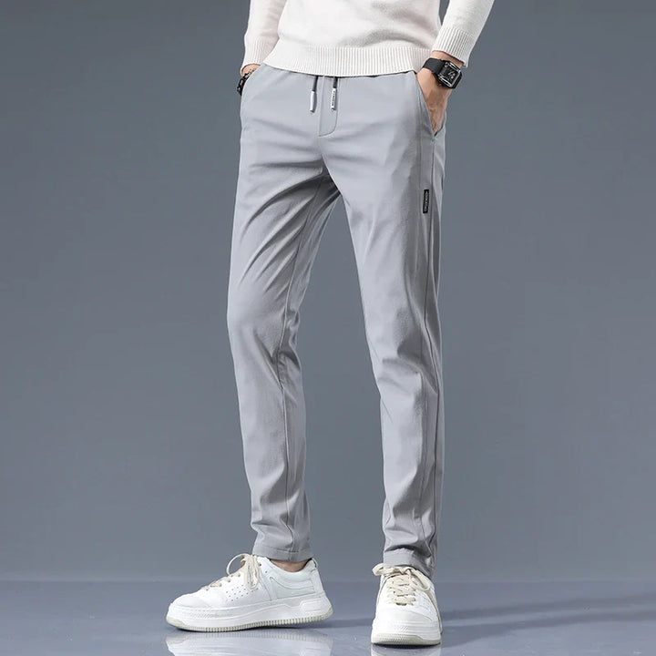 Men's Slim Fit Cotton Trousers-The Yellow Prime