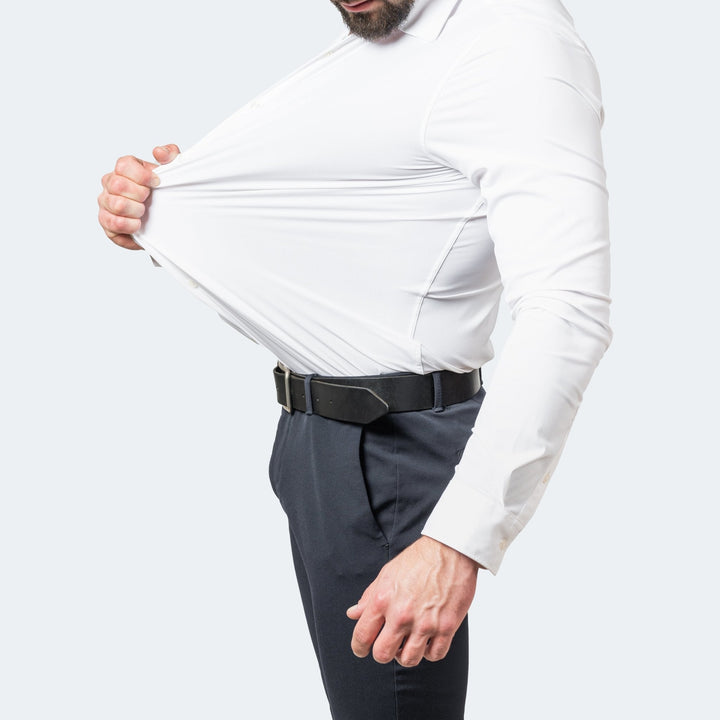 Men's Slim Fit Modern Stretch Dress Shirt – Comfortable Style-The Yellow Prime