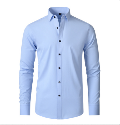 Men's Slim Fit Modern Stretch Dress Shirt – Comfortable Style-The Yellow Prime