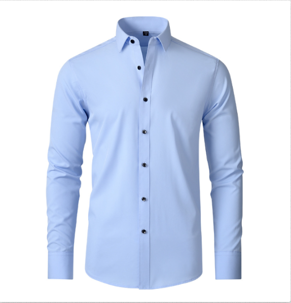 Men's Slim Fit Modern Stretch Dress Shirt – Comfortable Style-The Yellow Prime