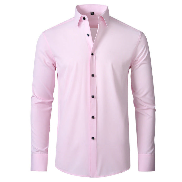 Men's Slim Fit Modern Stretch Dress Shirt – Comfortable Style-The Yellow Prime