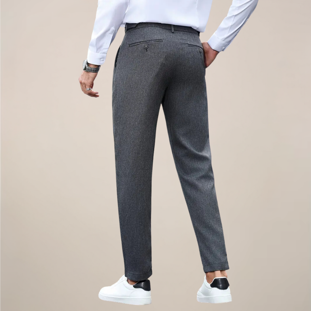 Louis | Men's Slim Fit Tailored Pleated Trousers