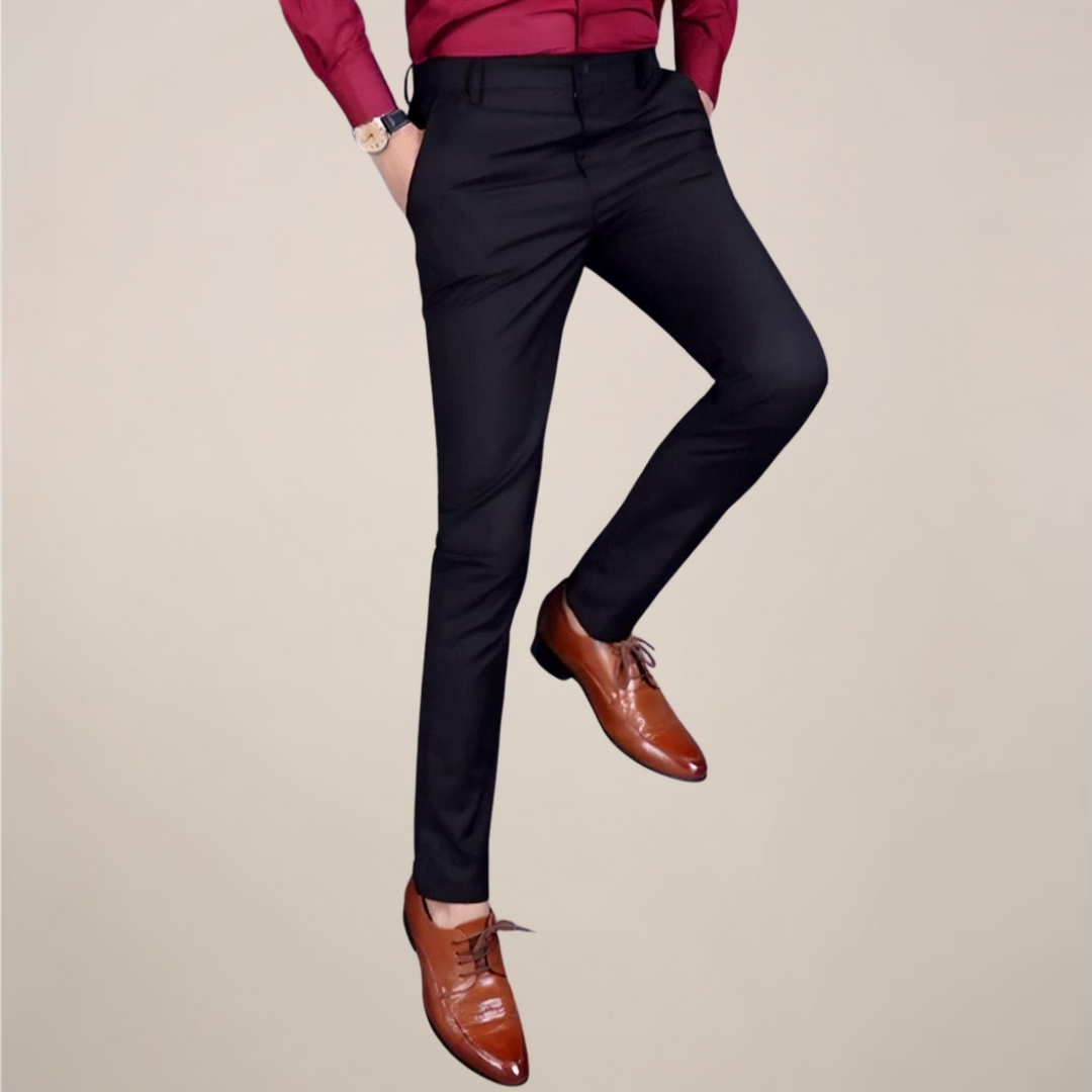 Samuel | Men's Slim Fit Stretch Waist Trousers