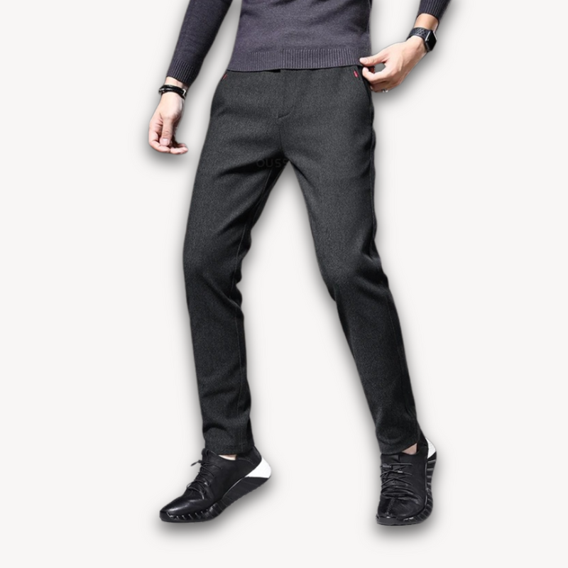 Men's Slim Fit Wool Blend Pants | Versatile Casual and Business Wear-The Yellow Prime
