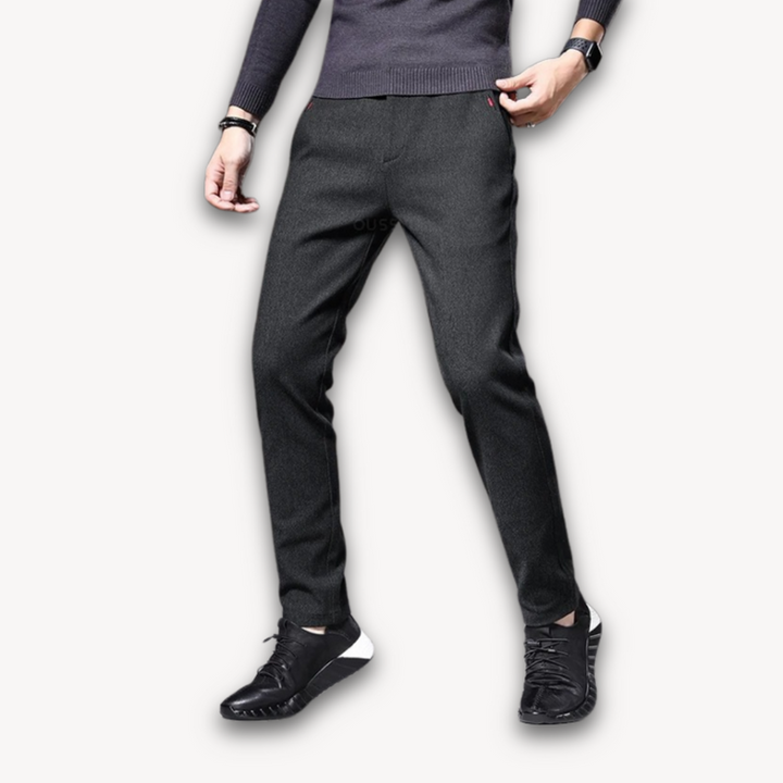 Men's Slim Fit Wool Blend Pants | Versatile Casual and Business Wear-The Yellow Prime