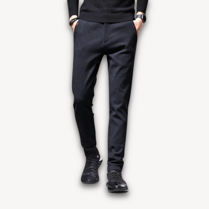 Men's Slim Fit Wool Blend Pants | Versatile Casual and Business Wear-The Yellow Prime