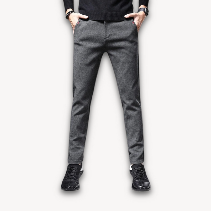 Men's Slim Fit Wool Blend Pants | Versatile Casual and Business Wear-The Yellow Prime