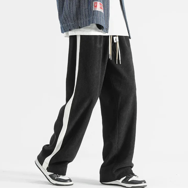 Men's Stripe Corduroy Joggers-The Yellow Prime