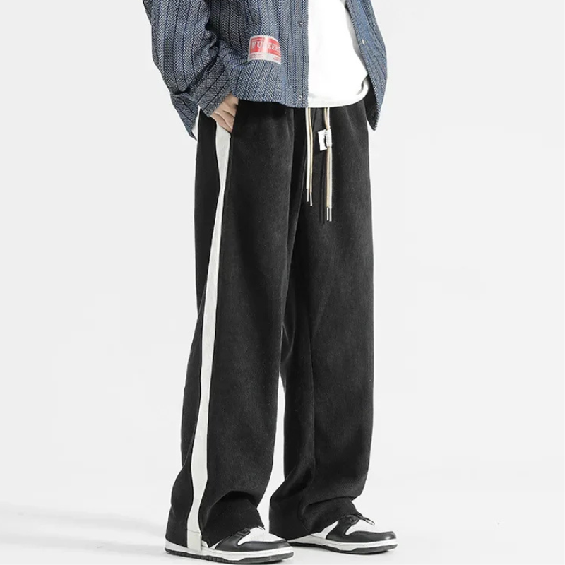 Men's Stripe Corduroy Joggers-The Yellow Prime