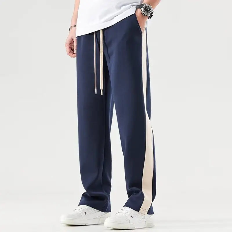 Men's Stripe Joggers - Stylish and Comfortable Activewear-The Yellow Prime