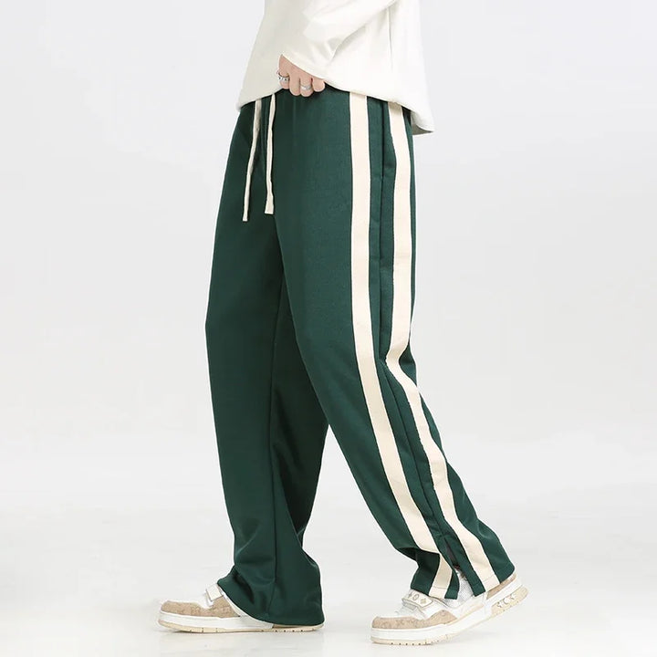 Men's Stripe Joggers - Stylish and Comfortable Athletic Wear-The Yellow Prime