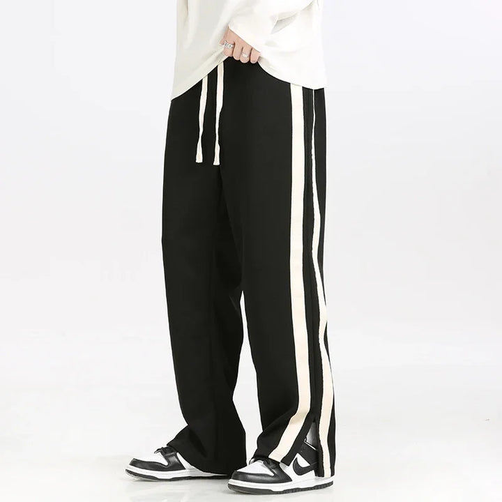 Men's Stripe Joggers - Stylish and Comfortable Athletic Wear-The Yellow Prime