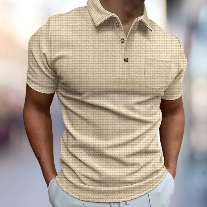 Men's Structured Summer Polo Shirt-The Yellow Prime