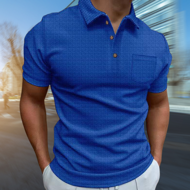 Men's Structured Summer Polo Shirt-The Yellow Prime