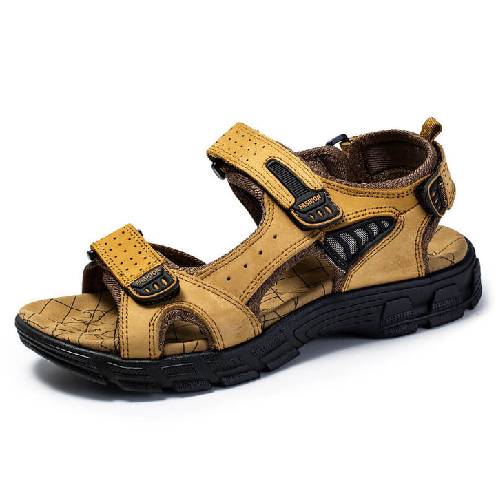 Men's Sturdy Sandals with Extra Thick Footbed for Comfort-The Yellow Prime