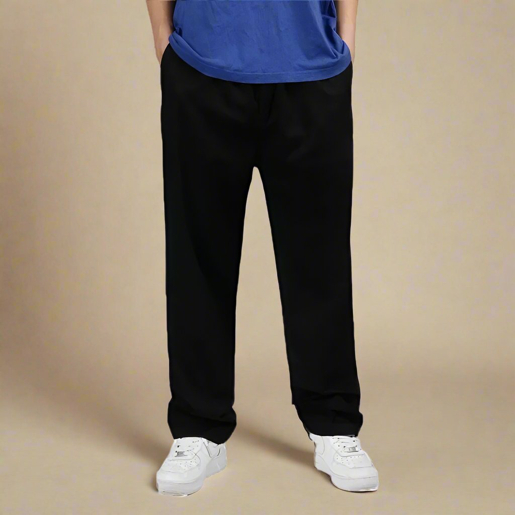 Men's Stylish Baggy Chino Pants | Comfortable Fit with Elastic Waistband-The Yellow Prime