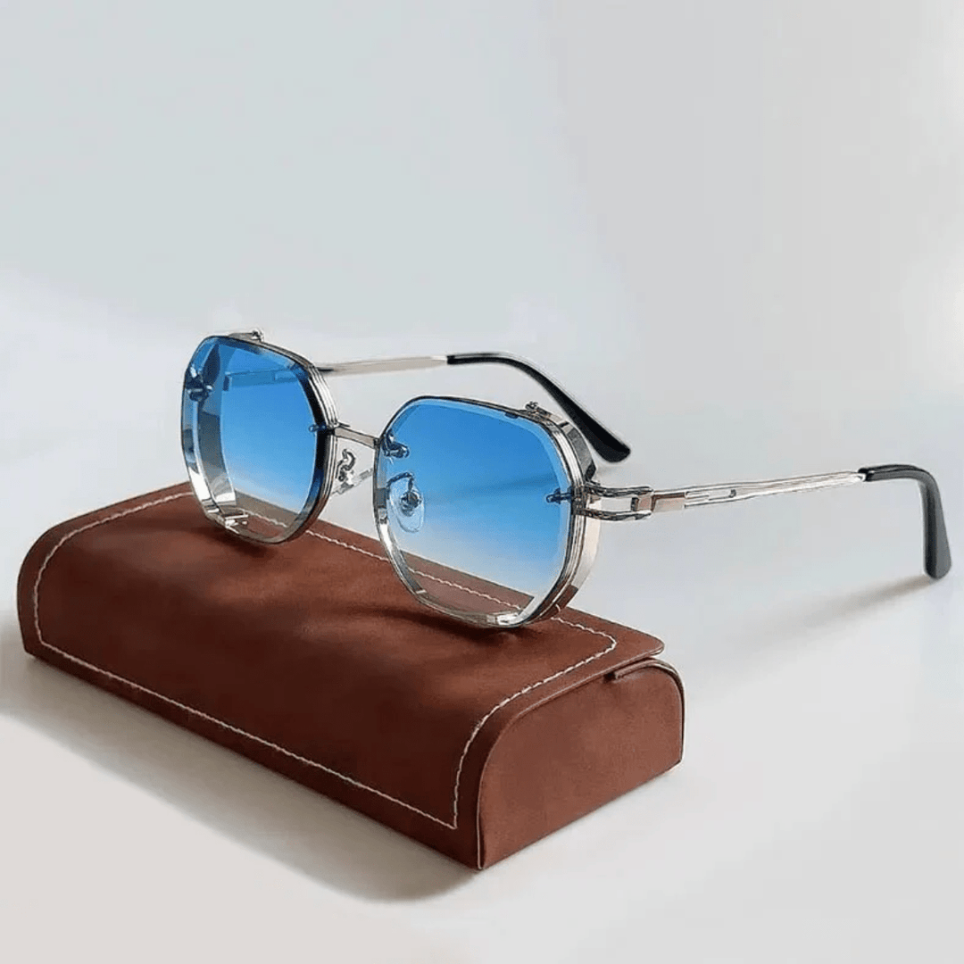 Men's Stylish Sunglasses – Durable Steel Frame, UV400 Protection-The Yellow Prime