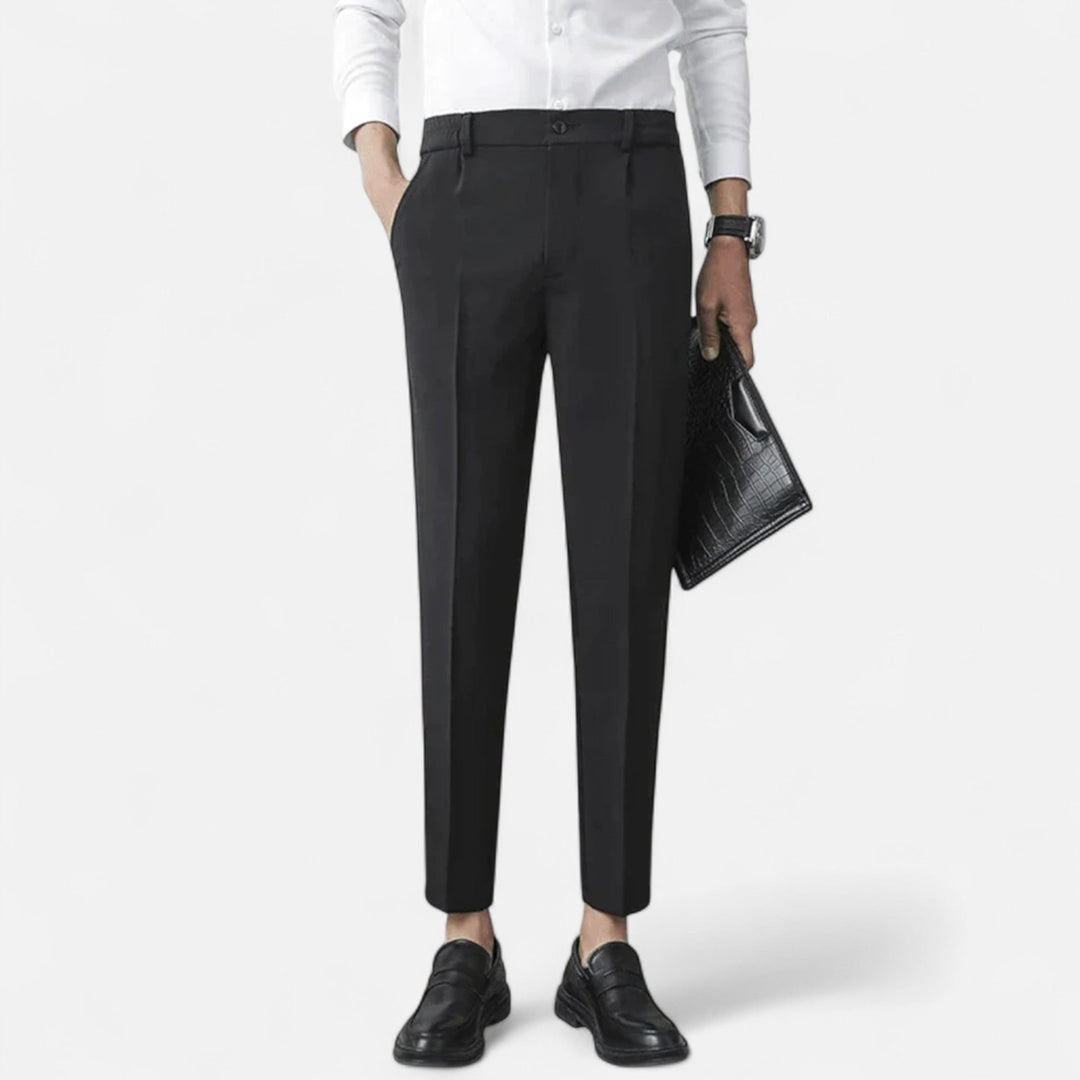 Michael | Men's Slim Fit Tailored Ankle Trousers