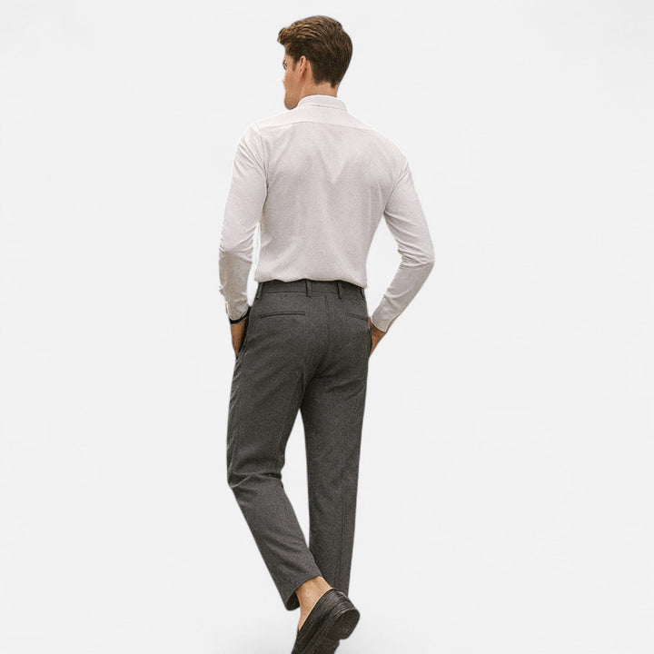 Michael | Men's Slim Fit Tailored Ankle Trousers