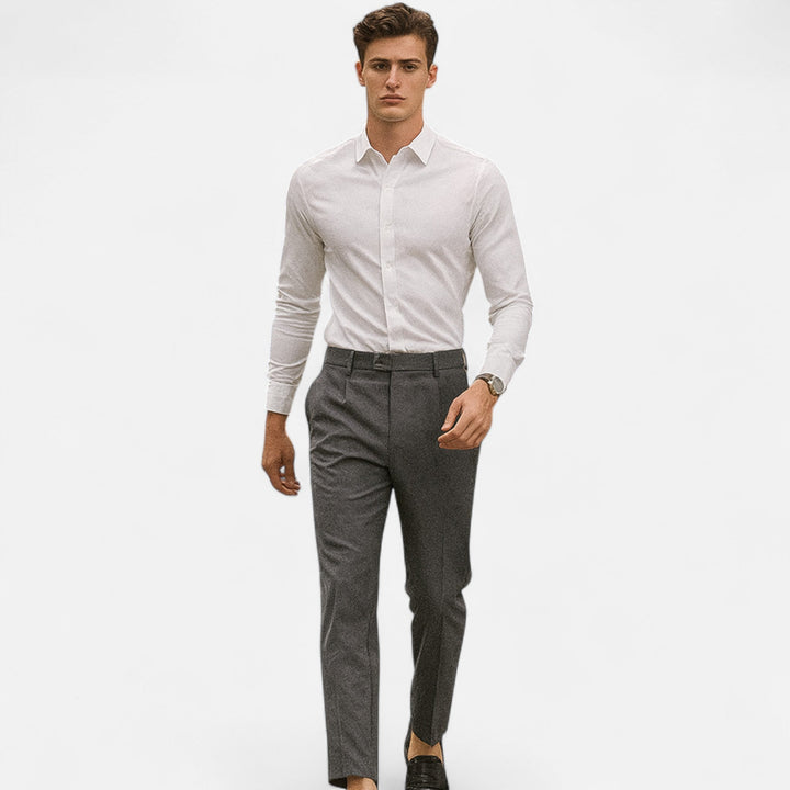 Michael | Men's Slim Fit Tailored Ankle Trousers