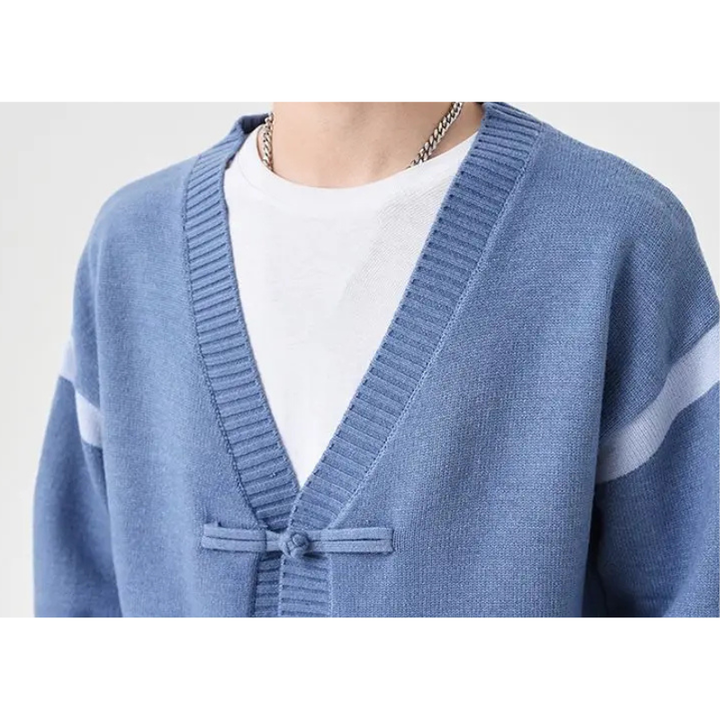 Men's Toggle Knit Cardigan-The Yellow Prime
