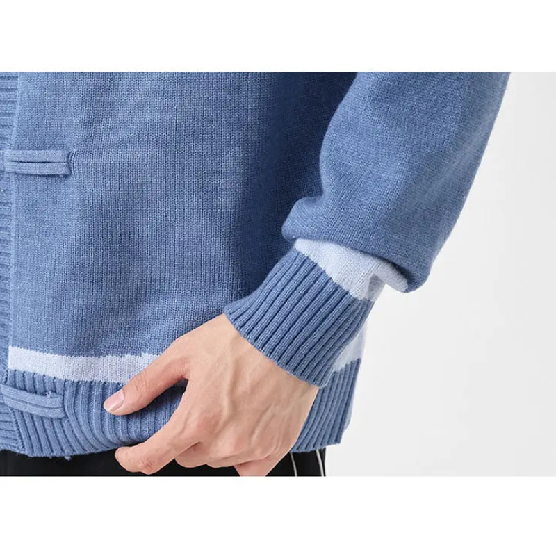 Men's Toggle Knit Cardigan-The Yellow Prime